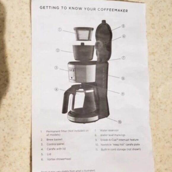 Black & Decker 12 Cup Programmable Coffee Maker W/Vortex CM1231sc  - Save $ - Picture 9 of 9